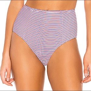 Onia Leah Swim Bottom, Red Multi